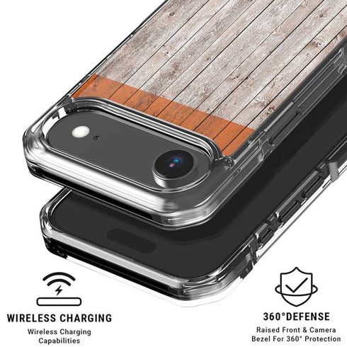 Ireland Flag Dark Wood iPhone 17 Air Clear Case